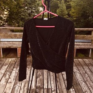 Garage Long-Sleeve Crop Top (Size M)